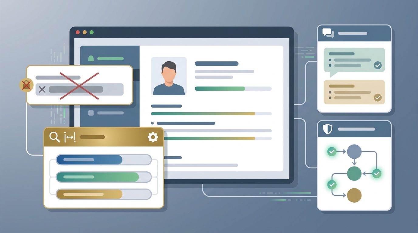 Recruiting operations lead auditing an ATS workflow and compensation checklist to remove pay history fields